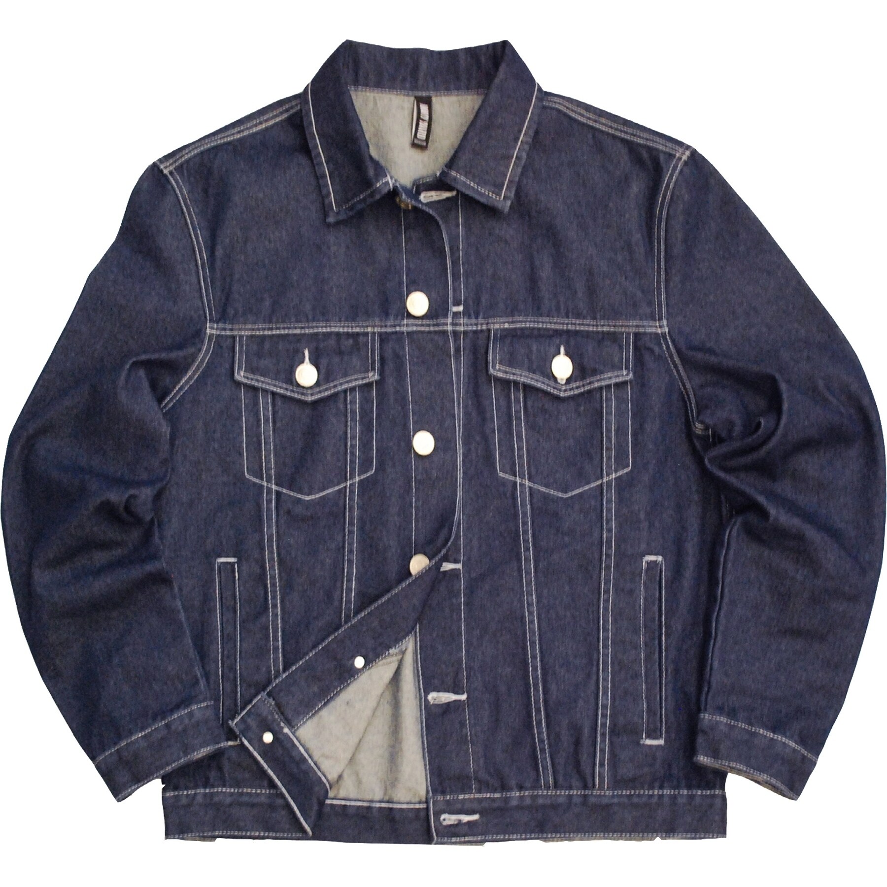 half cut denim jacket
