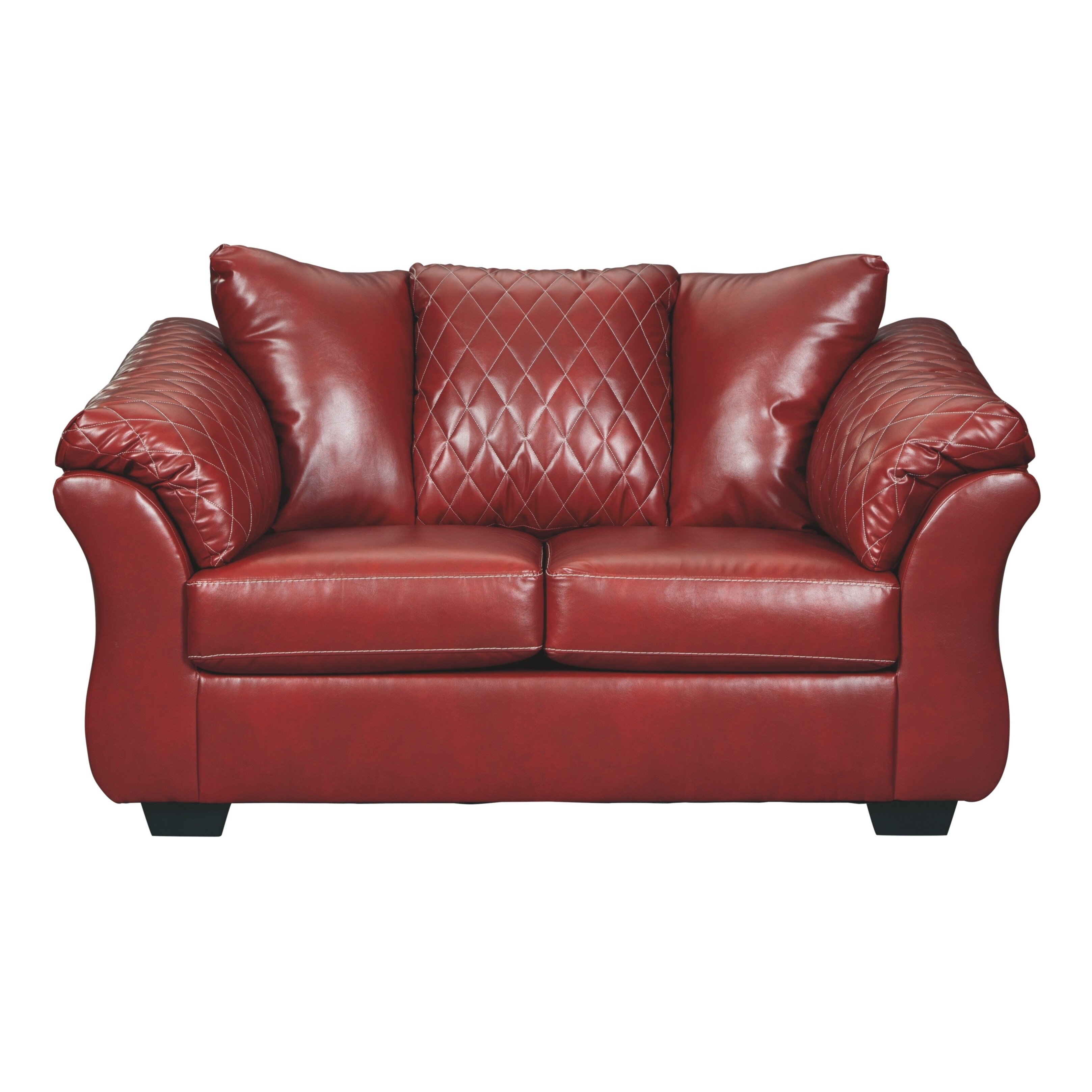 Shop Signature Design By Ashley Betrillo Salsa Red Leather Modern