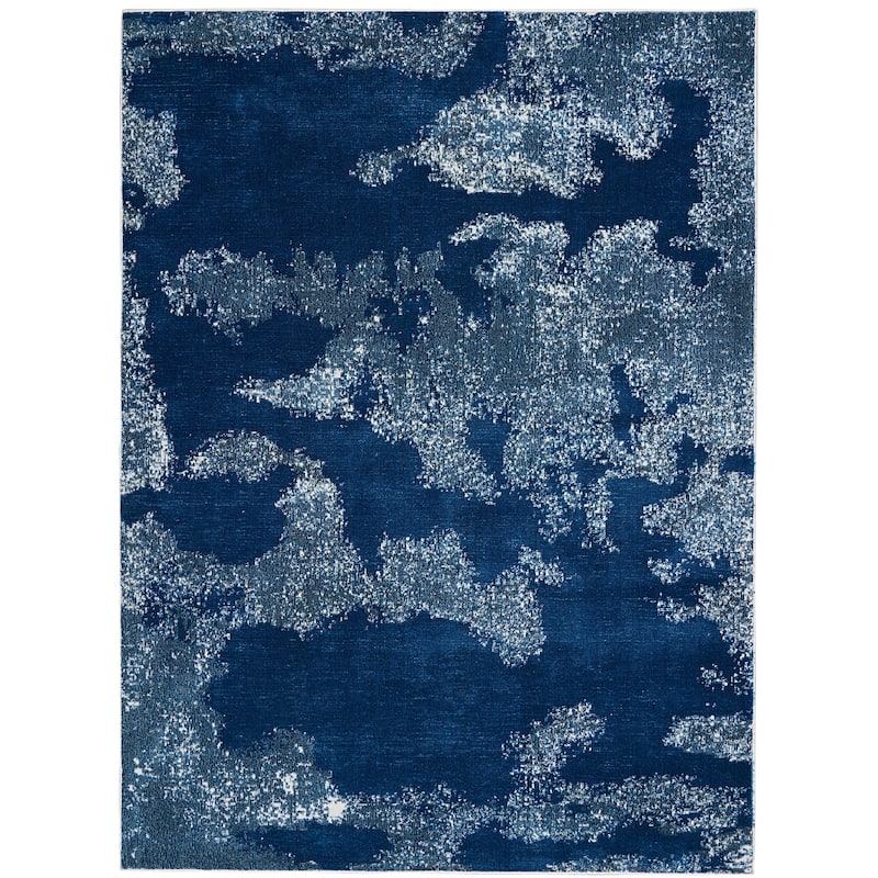 Nourison Imprints Abstract Area Rug - 4' x 6' - Ivory/Light Blue