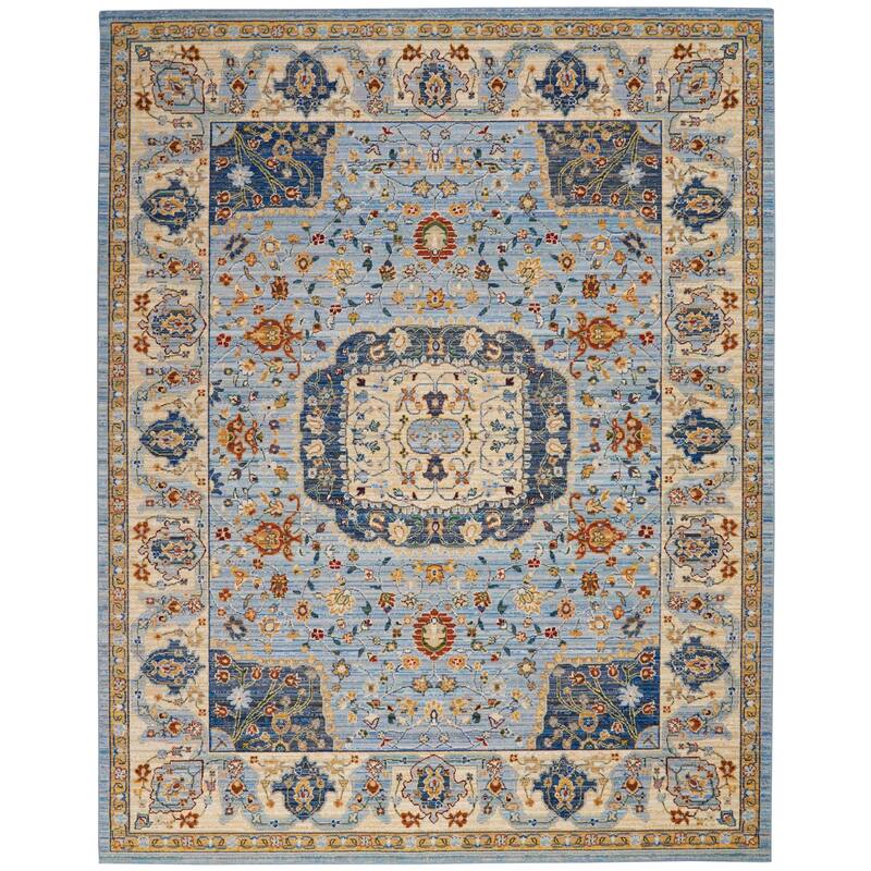 Nourison Majestic Persian Medallion Area Rug - 8'6" x 11'6" - Sand - Rectangle