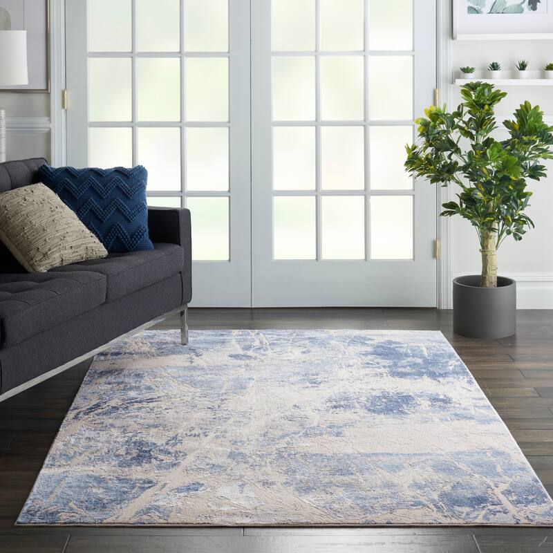 Nourison Sleek Textures Overdyed Area Rug