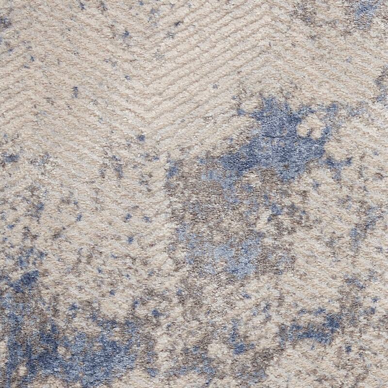 Nourison Sleek Textures Distressed Abstract Area Rug