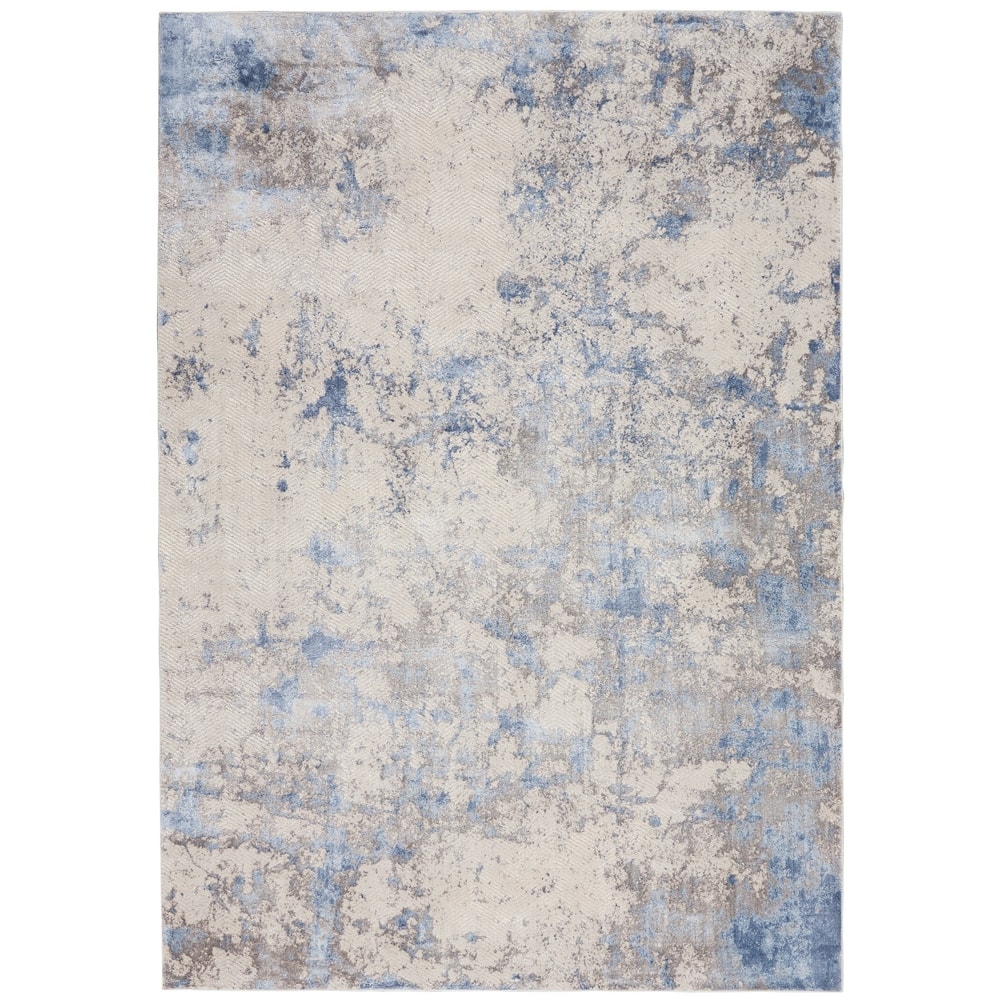 Nourison Sleek Textures Distressed Abstract Area Rug