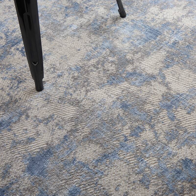 Nourison Sleek Textures Distressed Abstract Area Rug