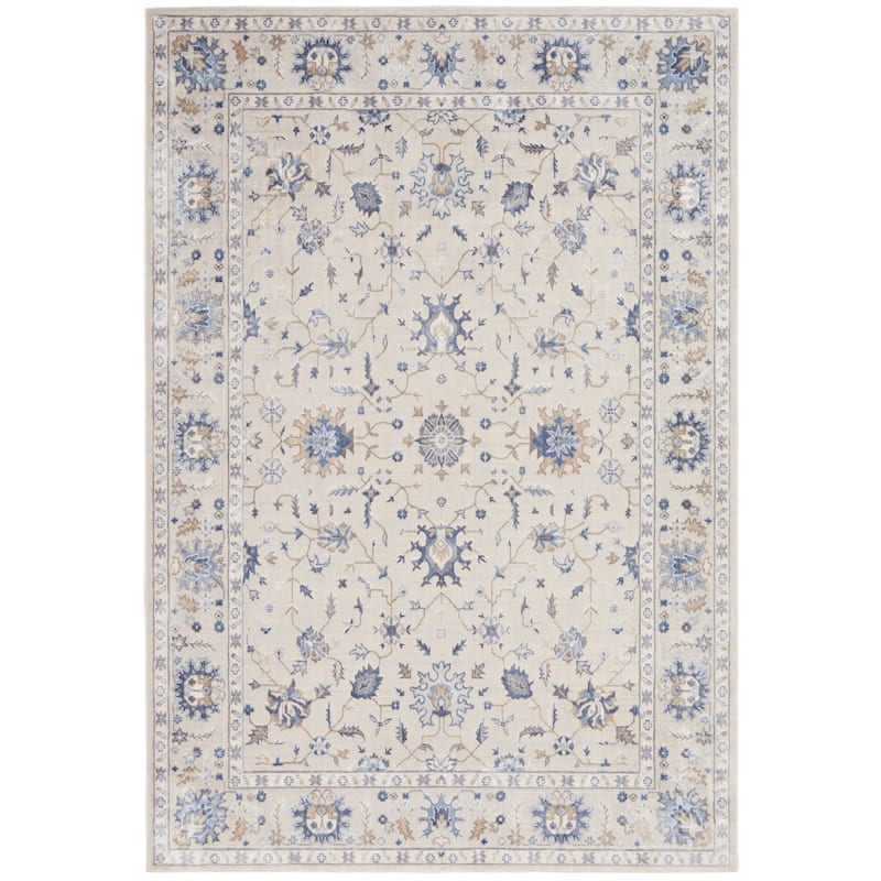 Nourison Sleek Textures Floral Area Rug - 3'11" x 5'11" - Ivory