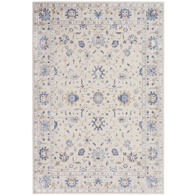 Nourison Sleek Textures Floral Area Rug