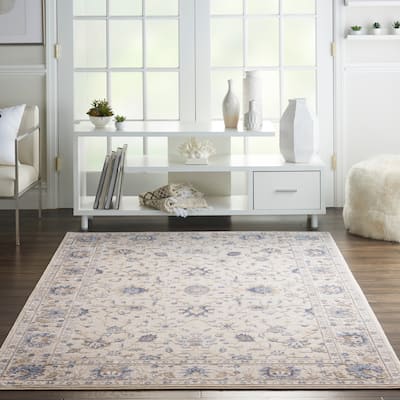 Nourison Sleek Textures Floral Area Rug