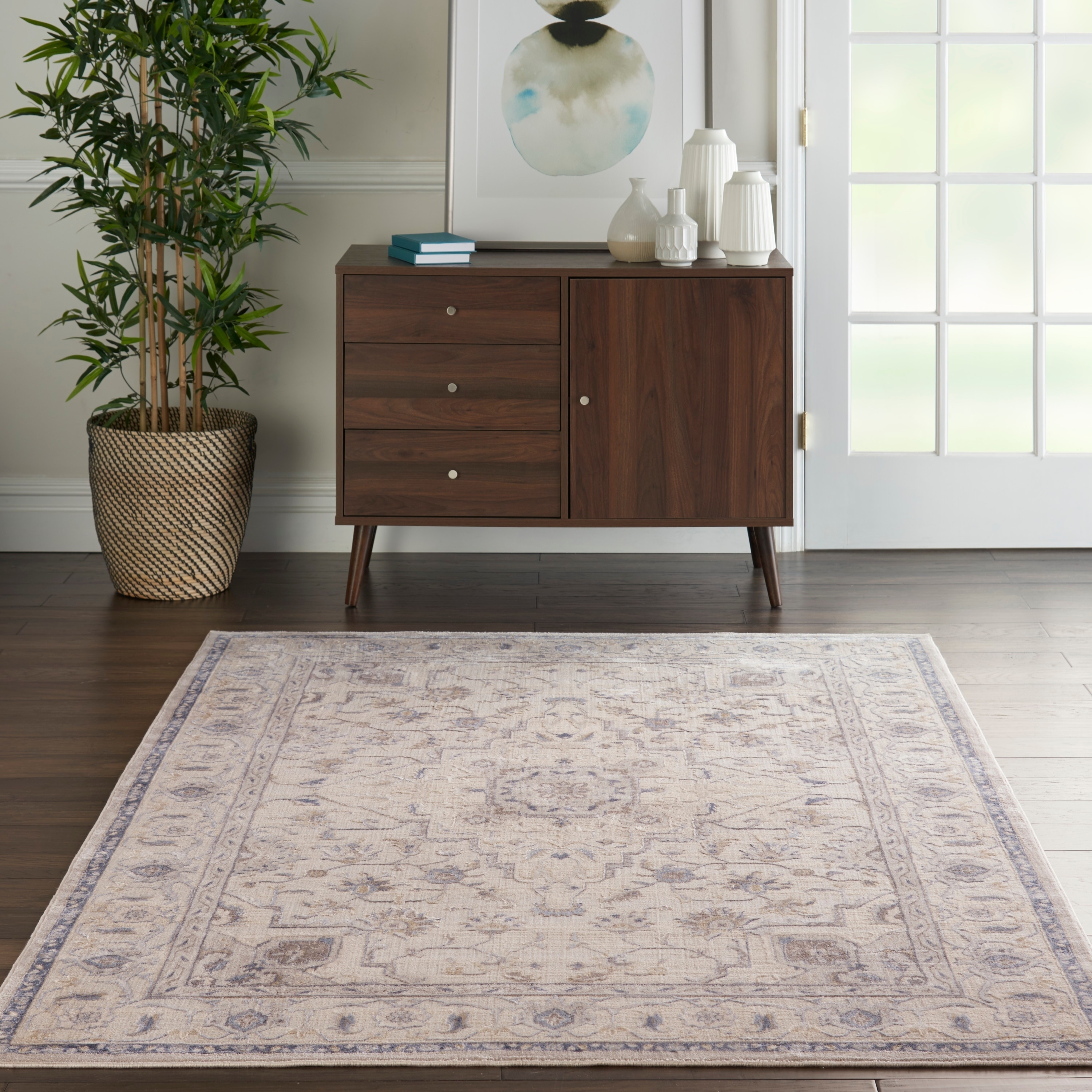 Nourison Sleek Textures Traditional Area Rug