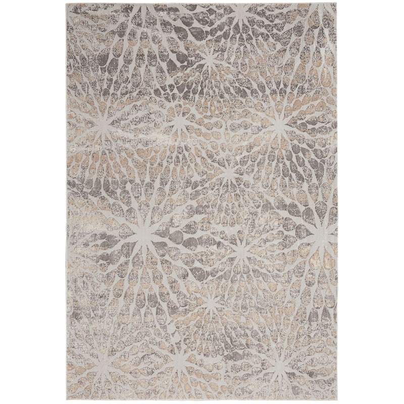 Nourison Sleek Textures Coastal Area Rug - 2' 2" x 7' 6" - Ivory/Beige