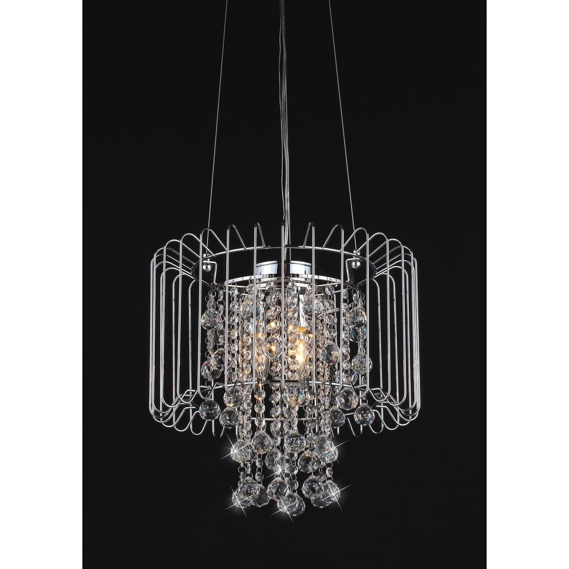 Cassandra Crystal 3-light Chandelier - Chandeliers For Bedrooms by Overstock.com
