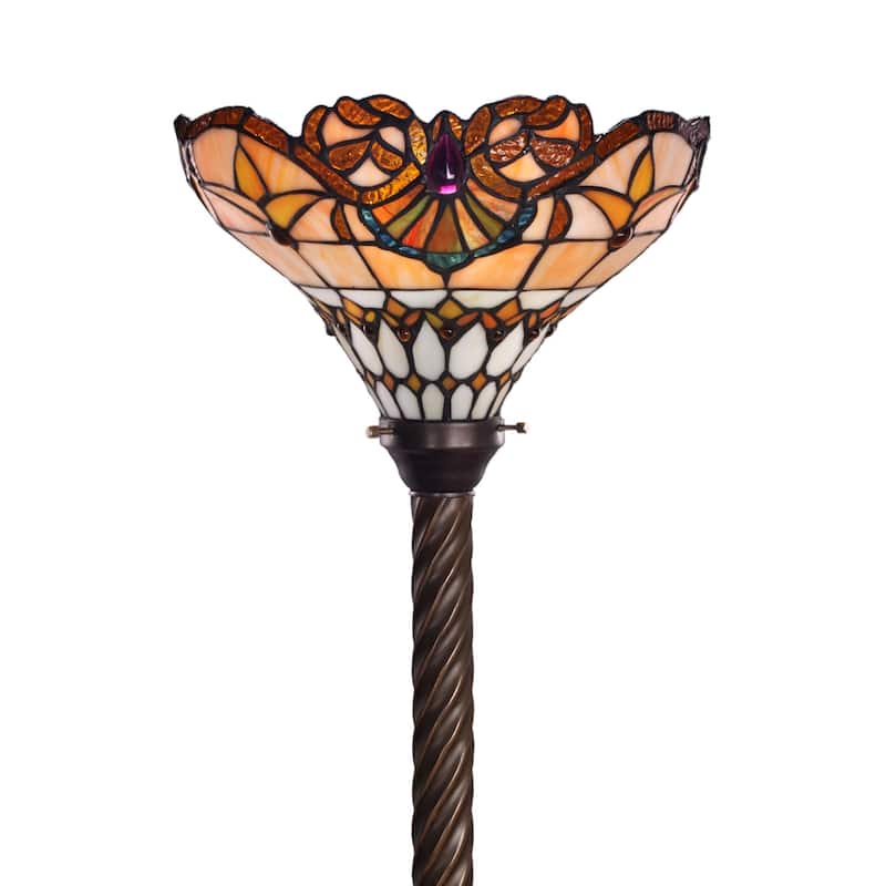 Tiffany-style Classic Jewel Torchiere