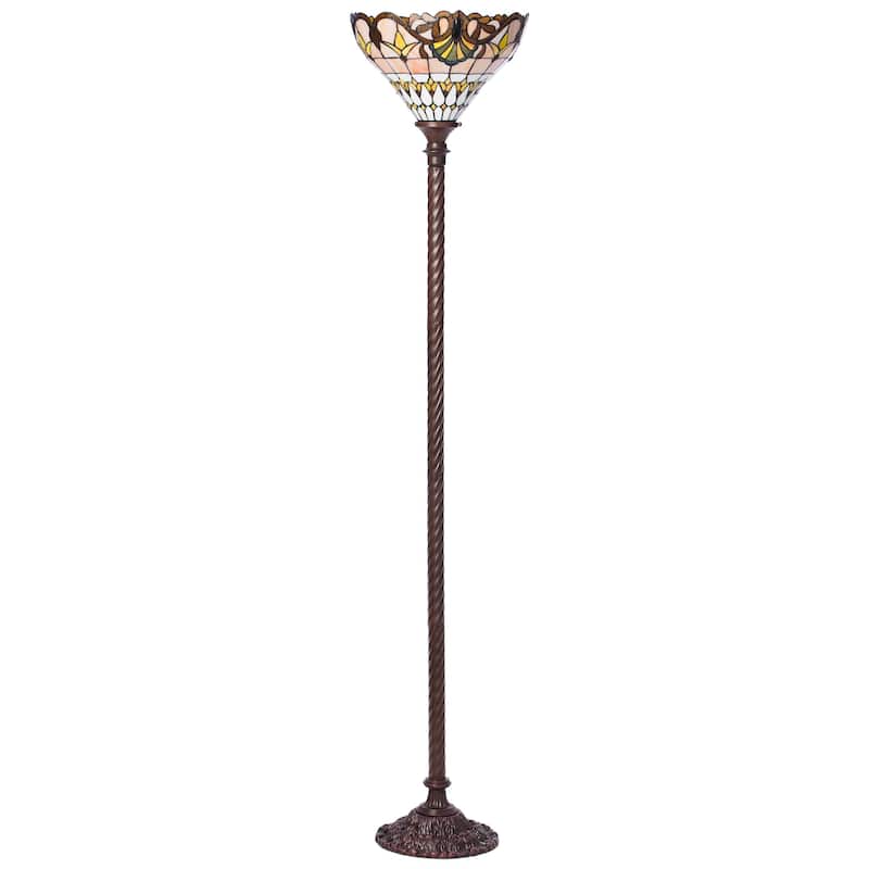 Tiffany-style Classic Jewel Torchiere