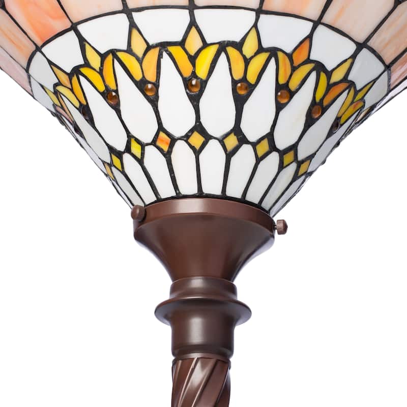 Tiffany-style Classic Jewel Torchiere