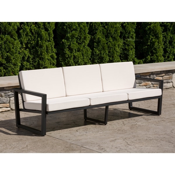 Elan Furniture Vero Outdoor Sofa - Birds Eye Sunbrella Cushions. Opens flyout.