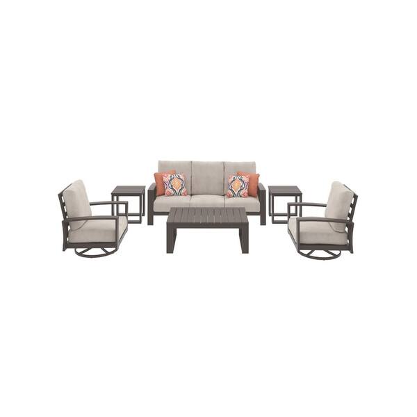 Shop Cordova Reef 6 Piece Outdoor Conversation Set Overstock 27175689