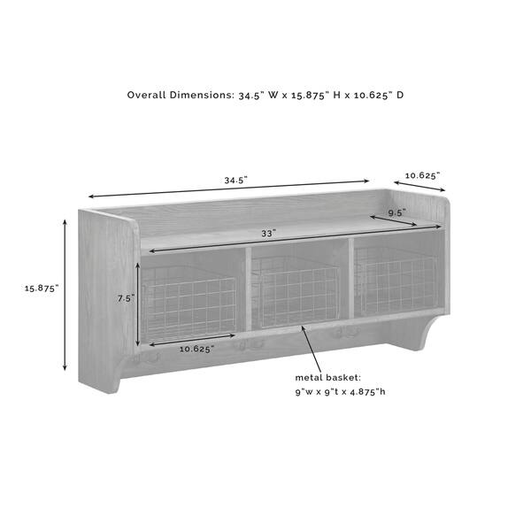 The Gray Barn Fairways 2piece Entryway Bench and Shelf On Sale