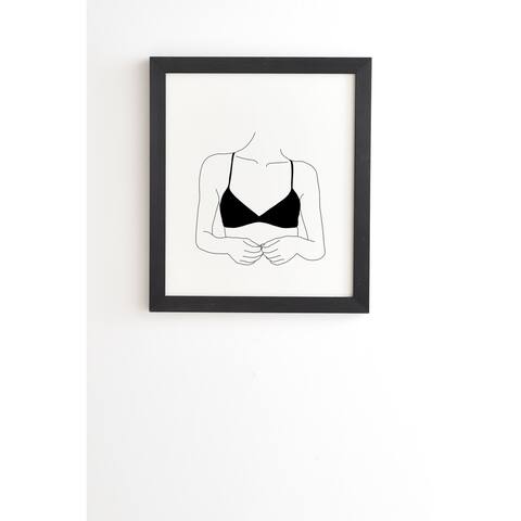 Deny Designs Woman Figure Framed Wall Art (3 Frame Colors) - Black