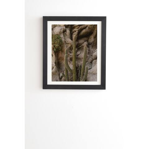 Deny Designs Cabo Cactus Framed Wall Art (3 Frame Colors) - Green