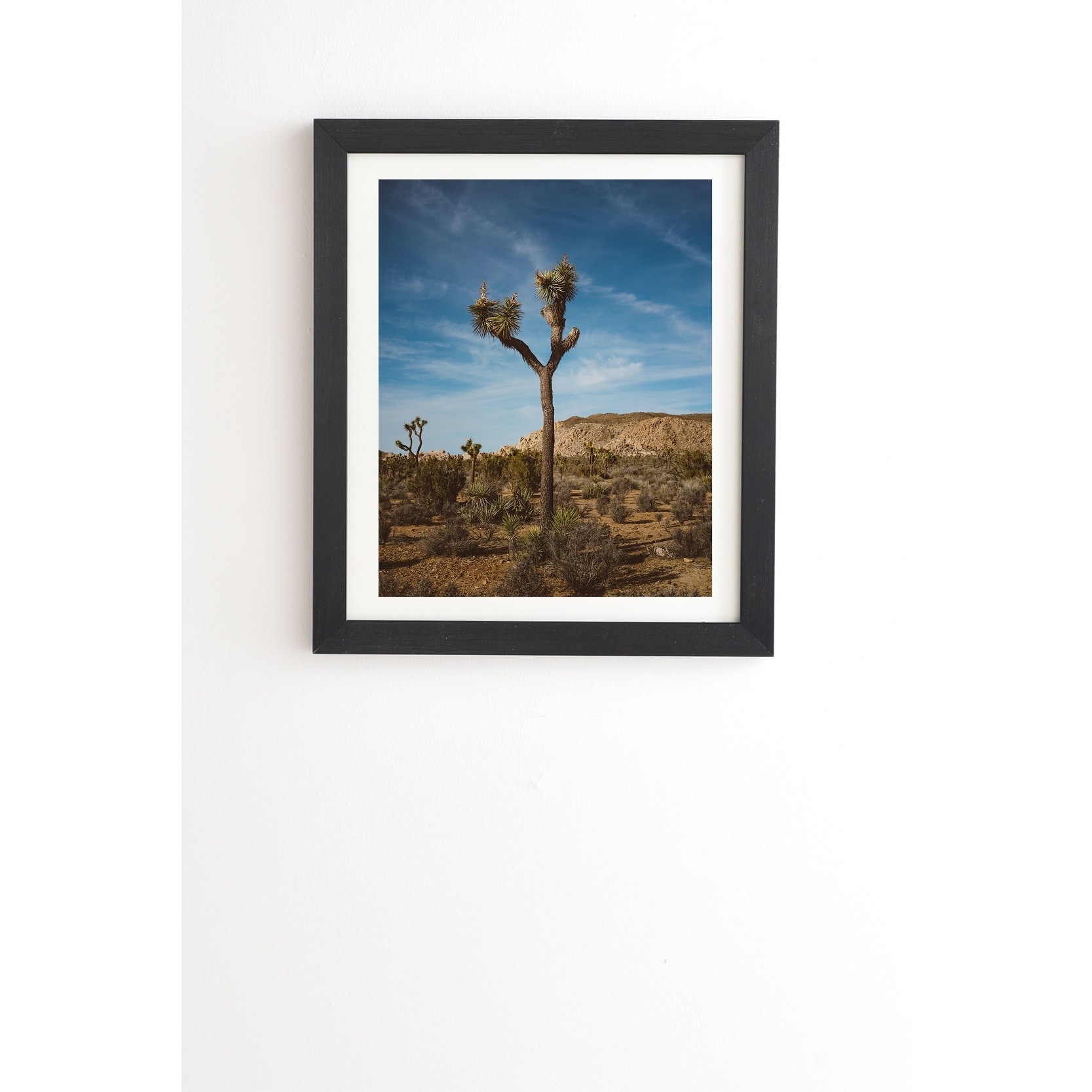 Shop Deny Designs Joshua Tree Framed Wall Art 3 Frame Colors Green Brown On Sale Free Shipping On Orders Over 45 Overstock 27177439