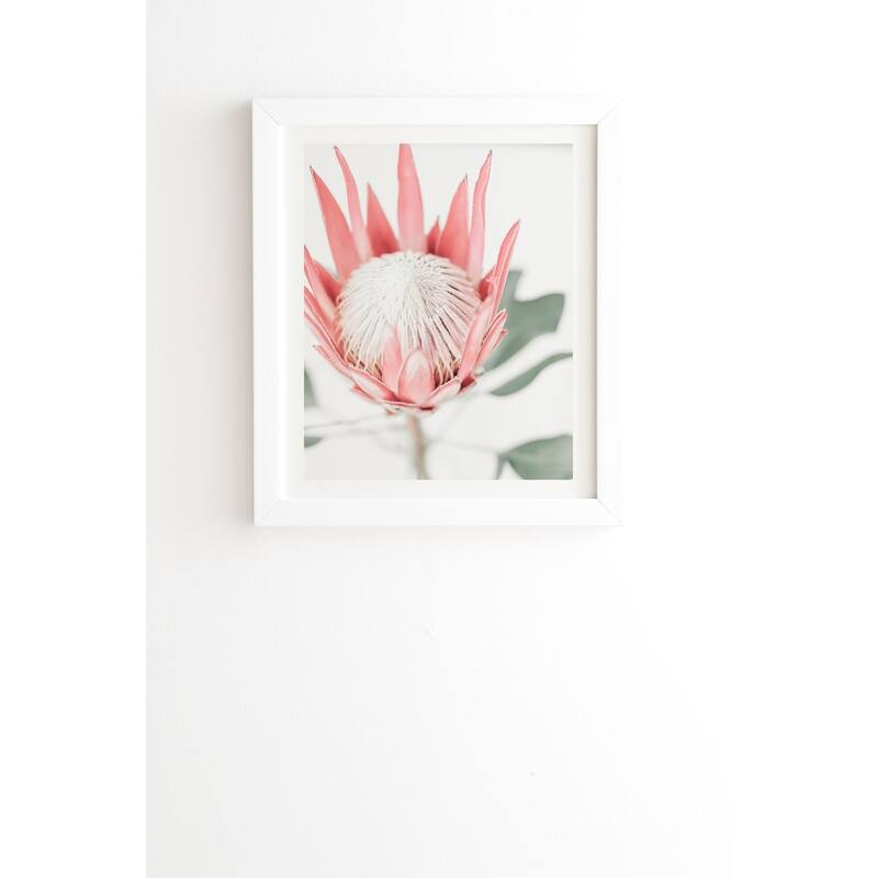 Deny Designs Protea Flower Framed Wall Art (3 Frame Colors) Pink Bed Bath & Beyond 27177477