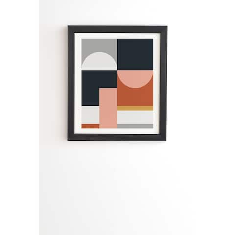 Deny Designs Abstract Geometric Framed Wall Art - Multi-Color
