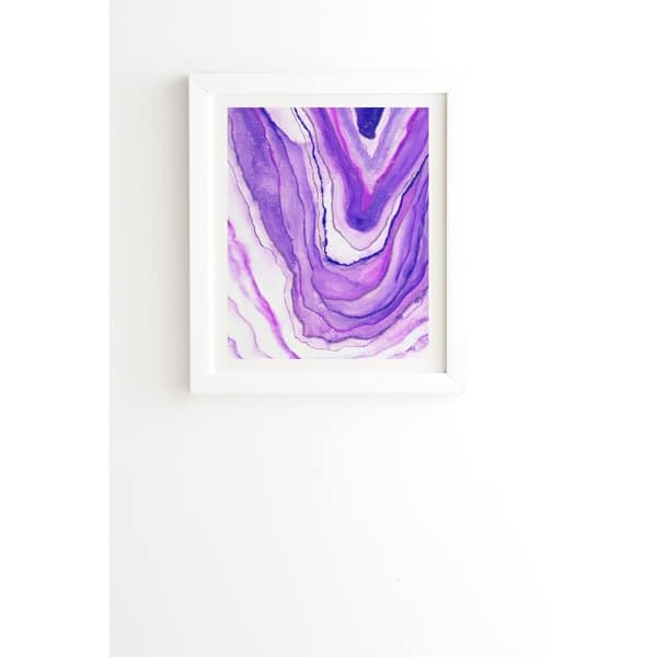 Deny Designs Purple Agate Framed Wall Art 3 Frame Colors Overstock 27177558 Mixed media, gouache, ink, acrylic, panel this is modern but at the same time a small still life that has an artistic image of plums. usd