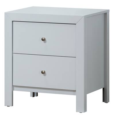 LYKE Home Laurel White Nightstand