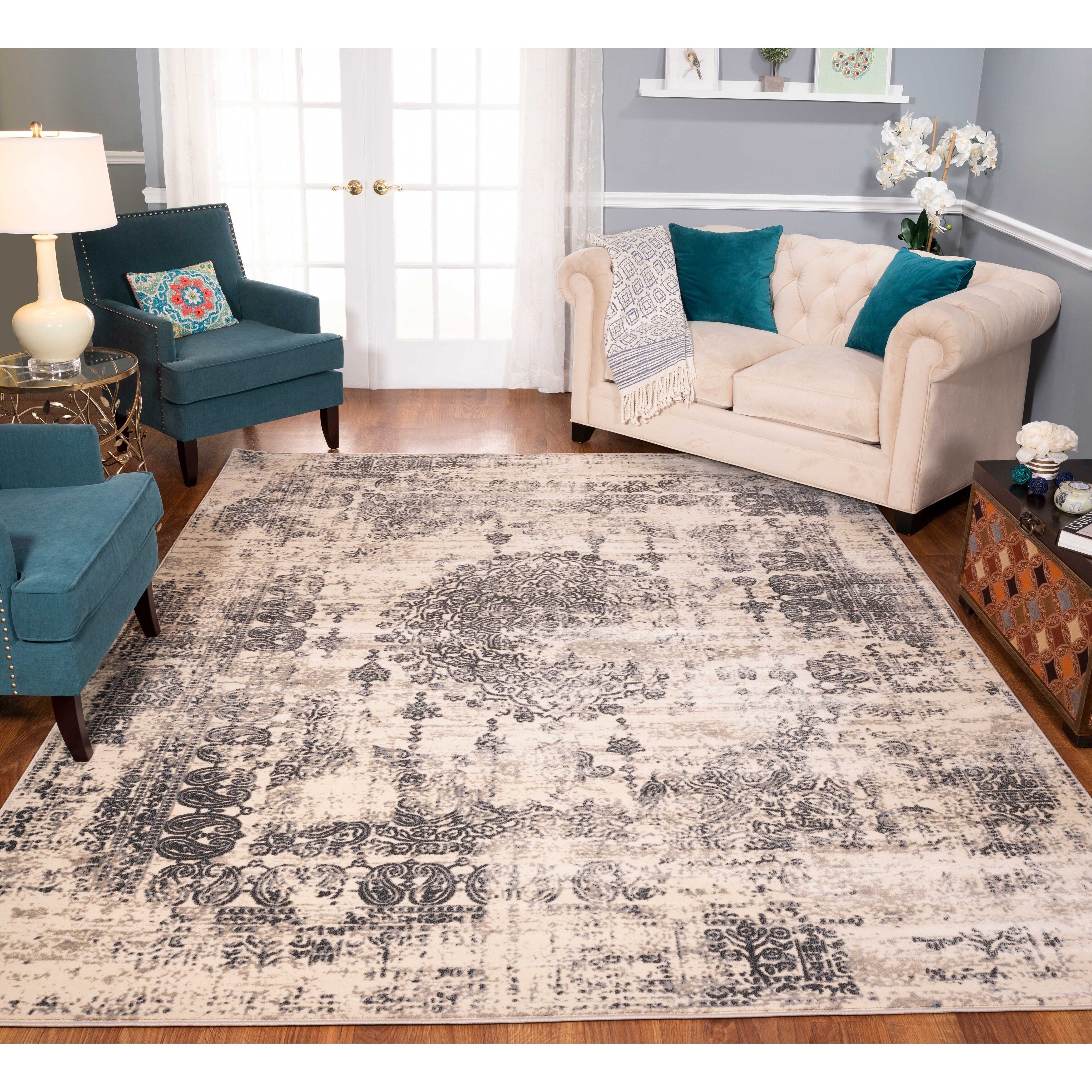 Shop Strick Bolton Morrow Ivory Charcoal Area Rug On Sale