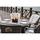 preview thumbnail 11 of 14, 7-piece Outdoor Dining Set Round Table with Chairs by Moda Furnishings
