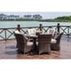 preview thumbnail 15 of 14, 7-piece Outdoor Dining Set Round Table with Chairs by Moda Furnishings