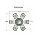 preview thumbnail 8 of 14, 7-piece Outdoor Dining Set Round Table with Chairs by Moda Furnishings