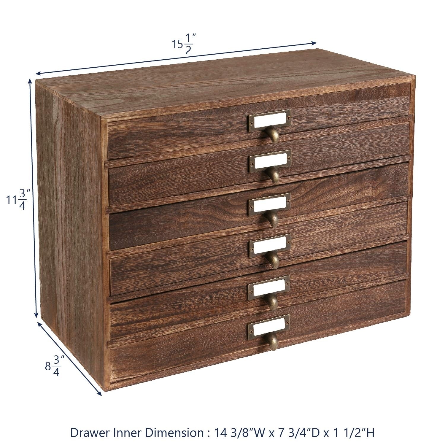 Shop Ikee Design Wooden 6 Drawers Jewelry Storage Cabinet With 6