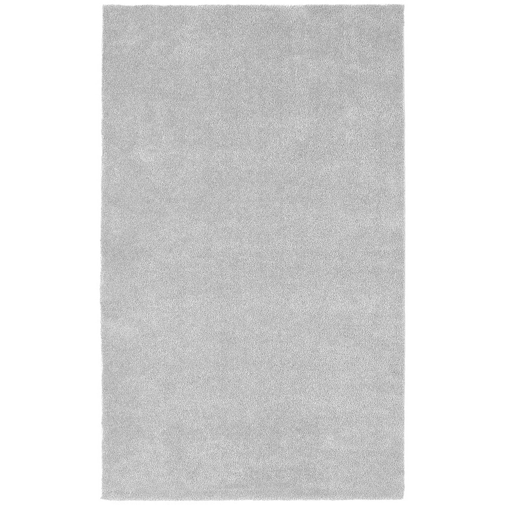 Garland Rug Room Size 5 ft. x 6 ft. Washable Bathroom Carpet Platinum Gray