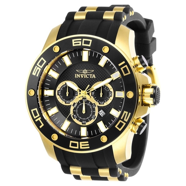 invicta pro diver scuba gold