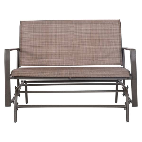 Shop Lewis 2 Person Outdoor Loveseat Patio Glider Free Shipping