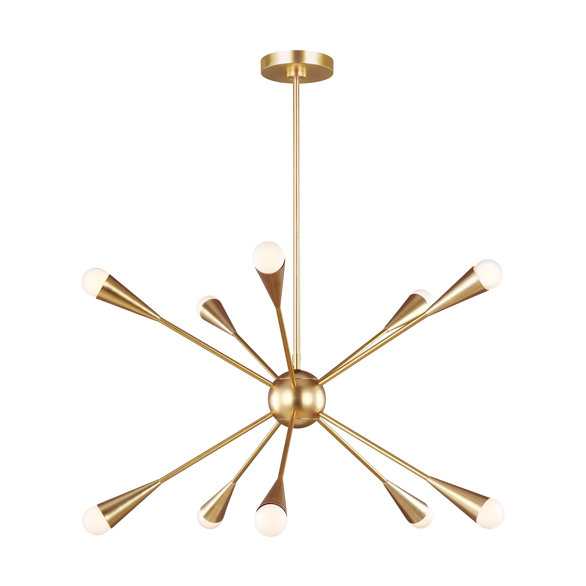 Jax Burnished Brass Steel 10-light Chandelier - Chandeliers For Bedrooms by Overstock.com
