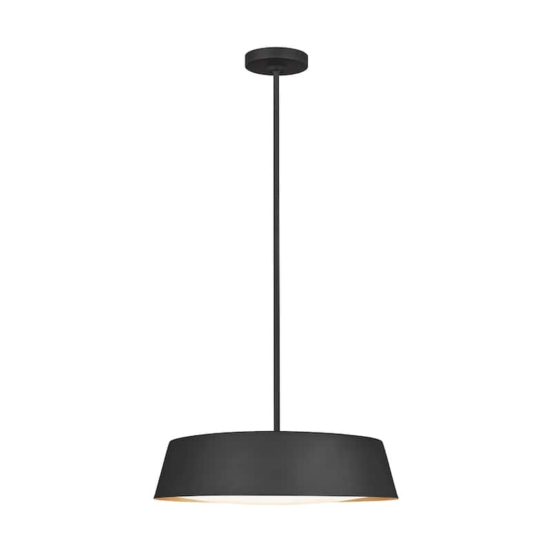 Asher Midcentury Pendant in Matte White
