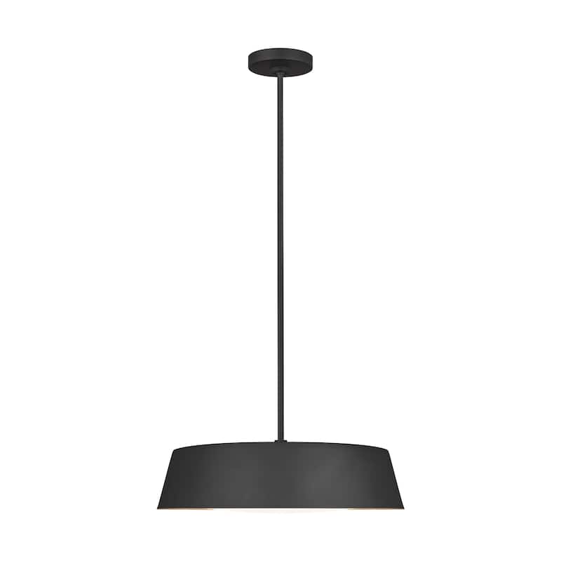 Asher Midcentury Pendant in Matte White