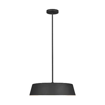 Asher Midcentury Pendant in Matte White