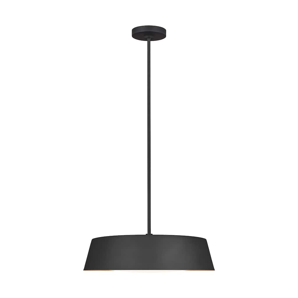 Asher Midcentury Pendant in Matte White