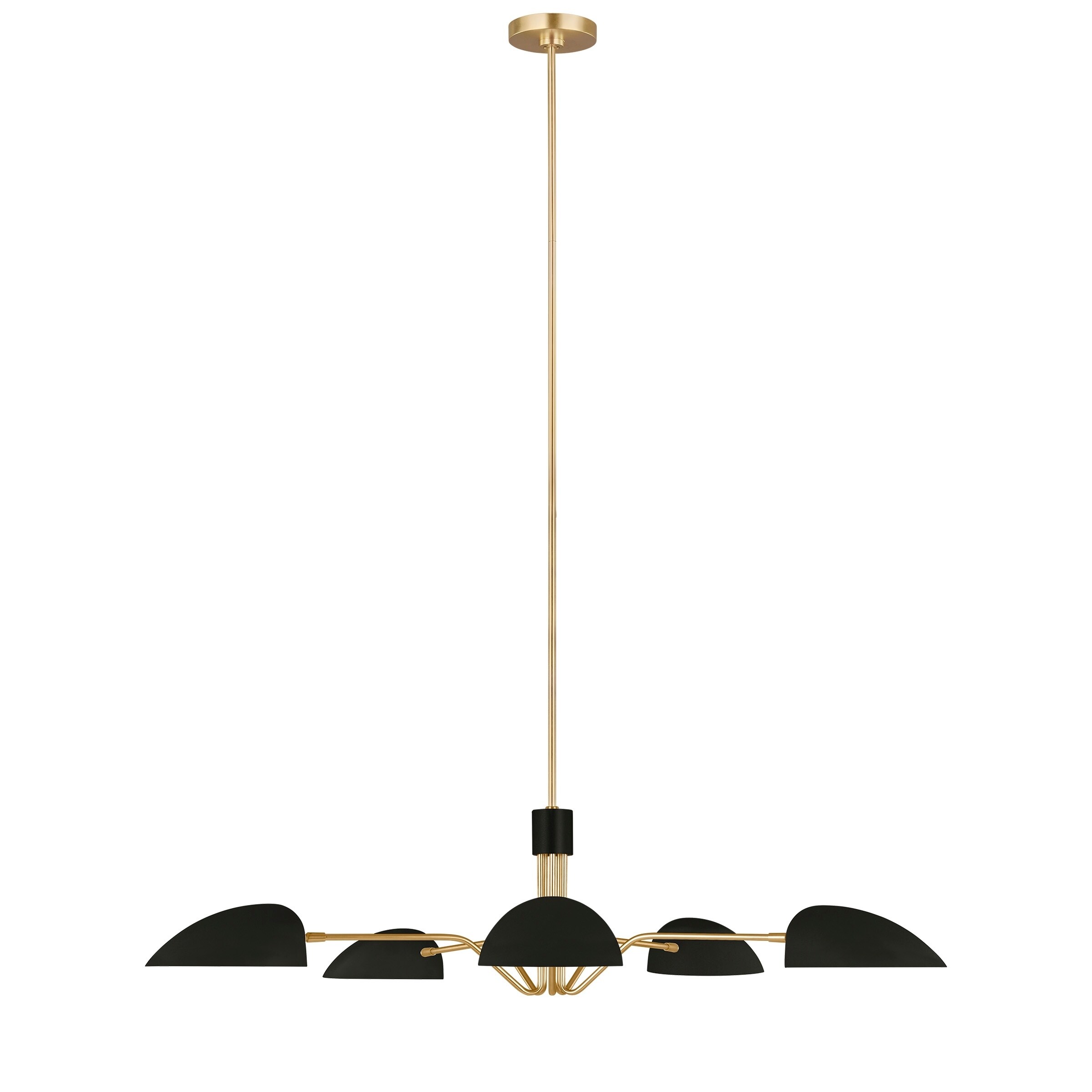 Jane Steel 5-light Chandelier with Adjustable Shades (Black - Burnished) - Chandeliers For Bedrooms by Overstock.com