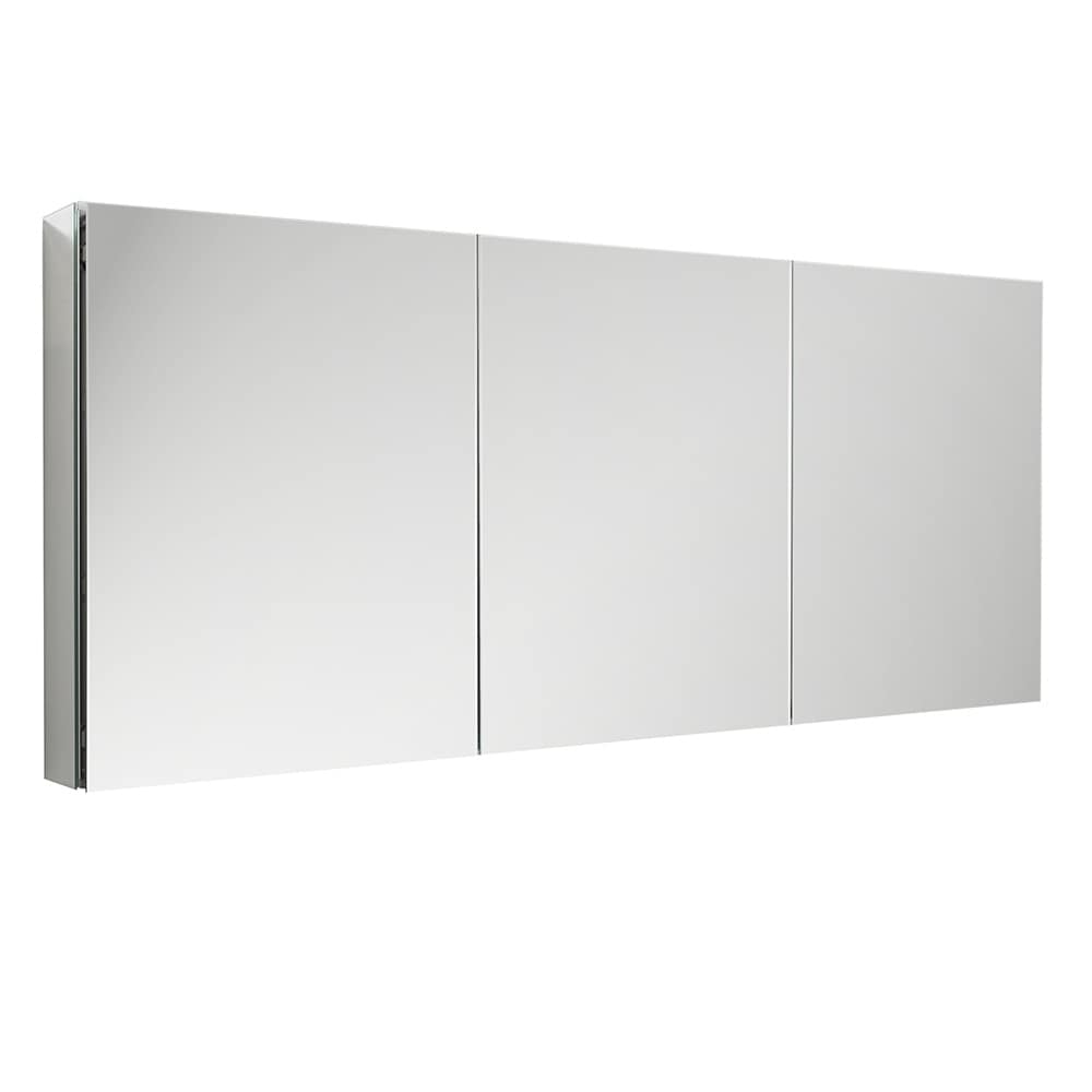 Shop Fresca 60 Wide X 36 Tall Bathroom Medicine Cabinet W Mirrors Overstock 27190347