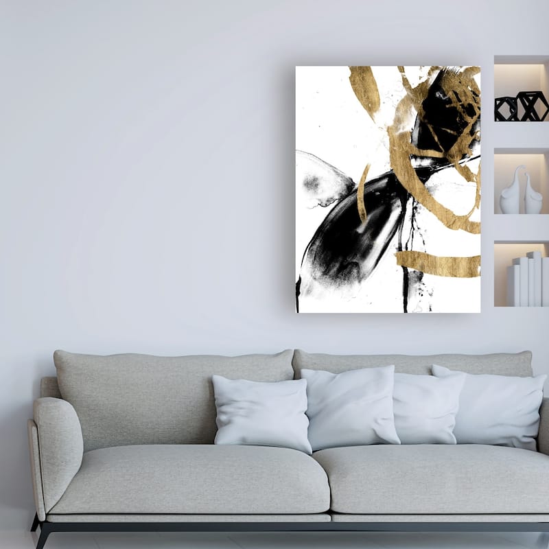 Jennifer Goldberger 'Sliced Vortex I' Canvas Art