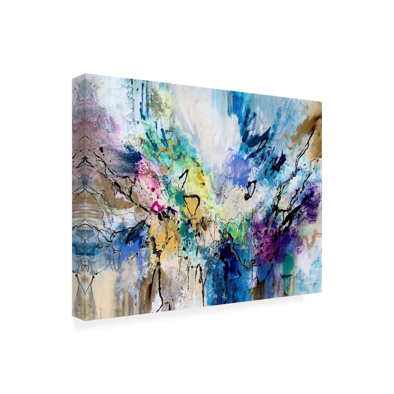 Jennifer Gardner 'rainbow Blue V' Canvas Art - Bed Bath & Beyond - 27191301