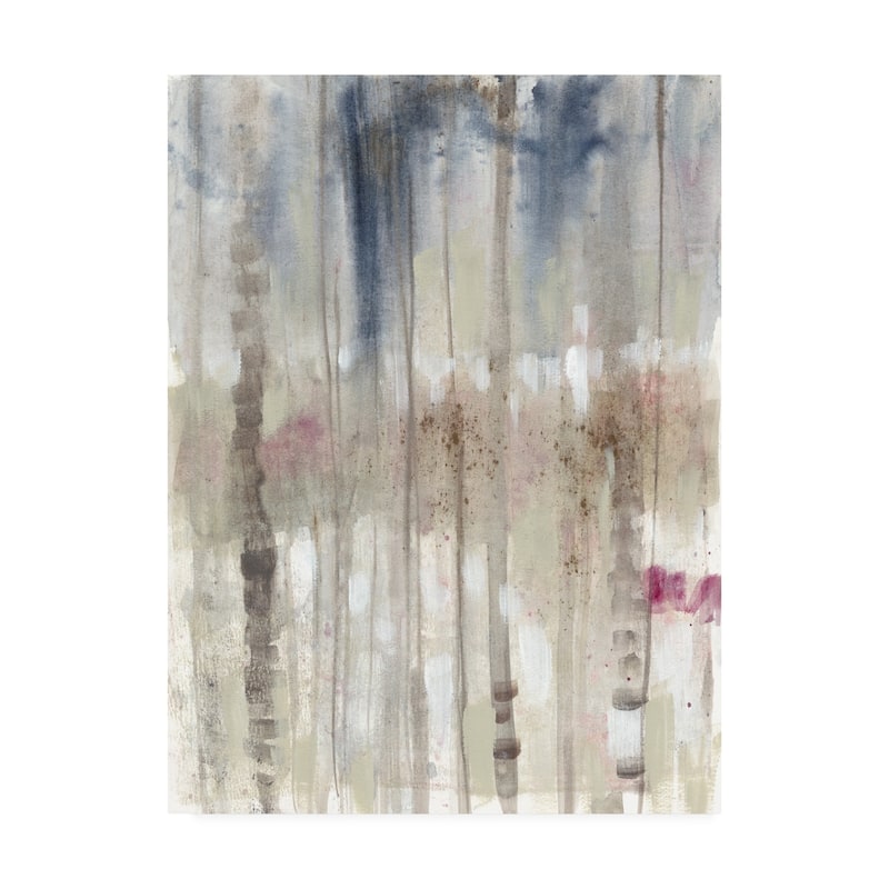 Jennifer Goldberger 'Subtle Birch line I' Canvas Art