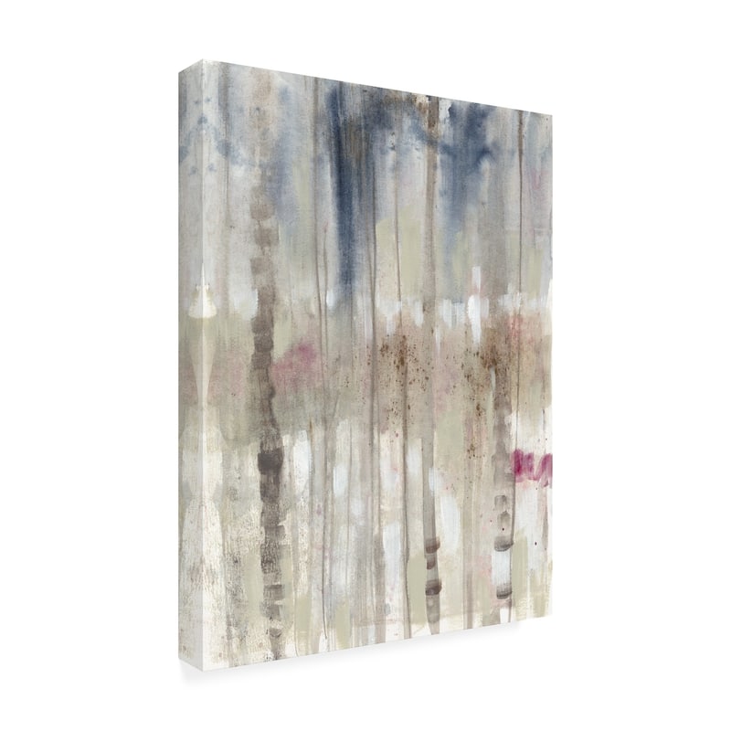 Jennifer Goldberger 'Subtle Birch line I' Canvas Art