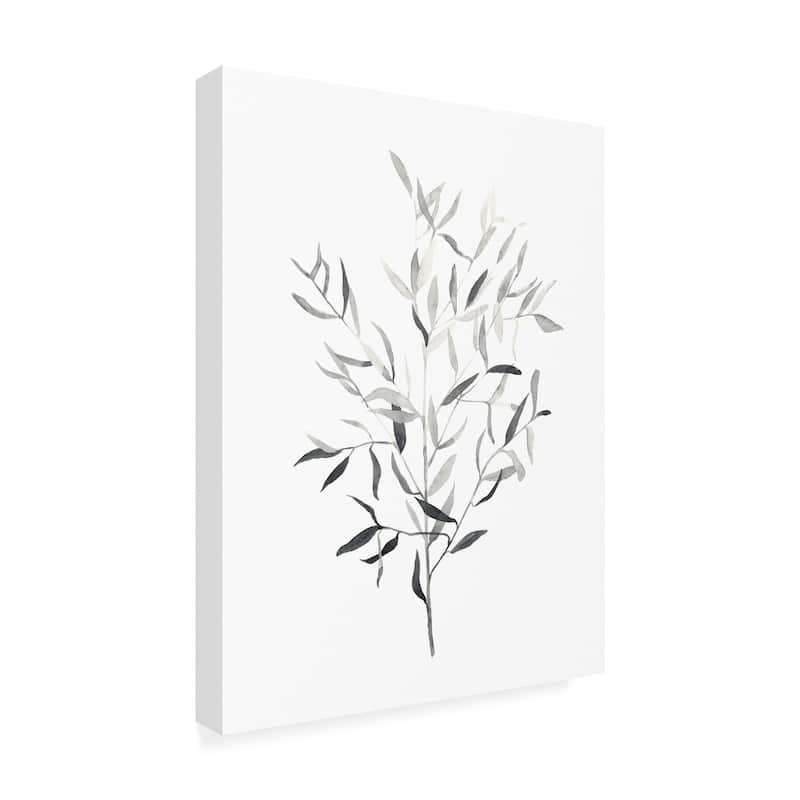 Emma Scarvey 'Paynes Grey Botanicals III' Canvas Art - Bed Bath ...