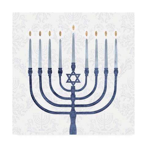 Victoria Borges 'Sophisticated Hanukkah II' Canvas Art