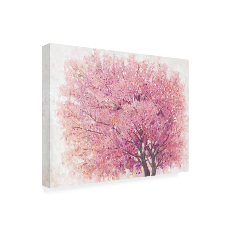 Tim Otoole 'pink Cherry Blossom Tree Ii' Canvas Art - Bed Bath & Beyond 