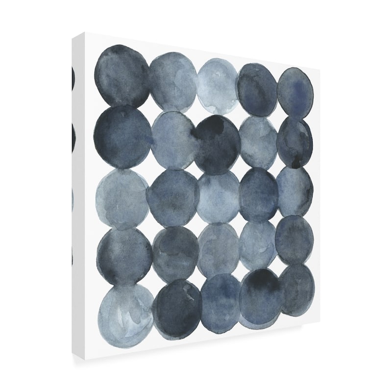 Emma Scarvey 'Blue Grey Density I' Canvas Art